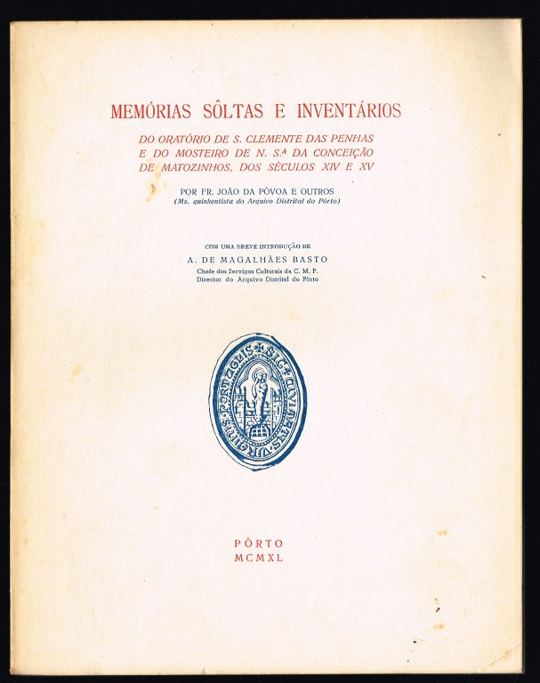 MEMRIAS SOLTAS E INVENTRIOS ...